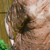ASYMMETRICAL KASAB TOP IN COFFEE