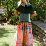 KENZA HANDPLEATED SKIRT IN BIRTE