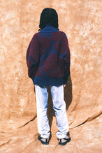 Load image into Gallery viewer, LEAF ZIPPER JACKET IN PURPLE JACQUARD