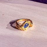 LIANA RING IN GOLD/BLUE