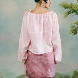 LONG SLEEVE PETAL TOP