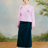 LONG SLEEVE PETAL TOP