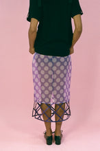 Load image into Gallery viewer, LOZENGES SKIRT IN POLKA PURPLE