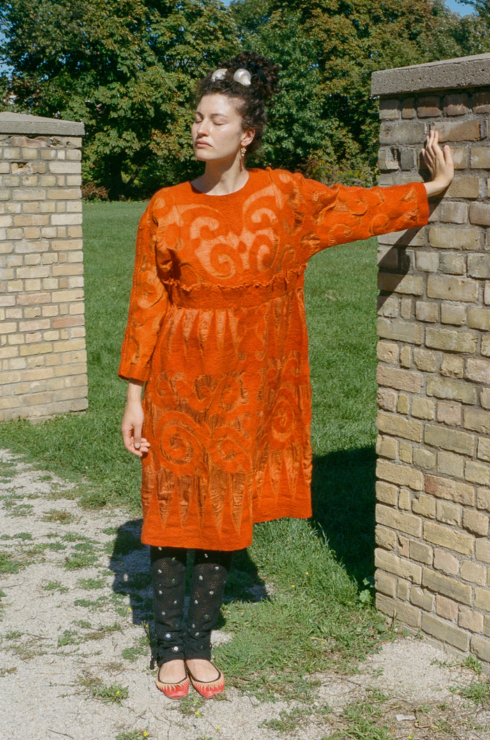 MAIDEN DRESS IN ORANGE