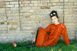 MAIDEN DRESS IN ORANGE