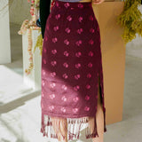 MASKA MIDI SKIRT IN POMEGRANATE