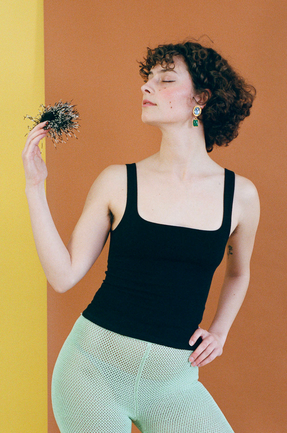 MATISSE SCOOPED TANK IN BLACK