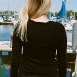 MOLLY KNITTED TOP WITH ROSE EMBROIDERY