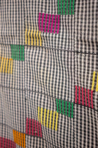 VINTAGE EWE KENTE IN GINGHAM WITH CONFETTI BLOCKS