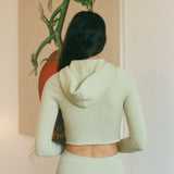 NONNA MICRO-HOODY IN EGGSHELL MICRO CABLE