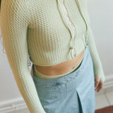 NONNA MICRO-HOODY IN EGGSHELL MICRO CABLE