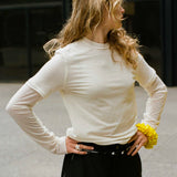 NORMAL DOUBLE TEE SLEEVE IN OFF WHITE