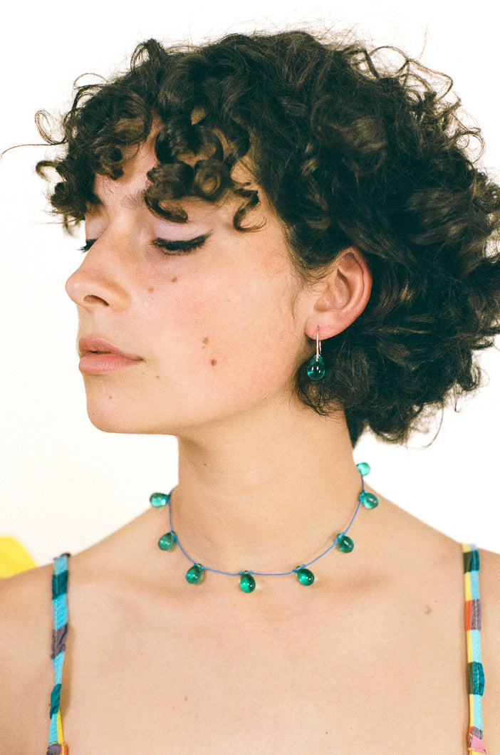 GOTA MINI EARRINGS IN AQUA