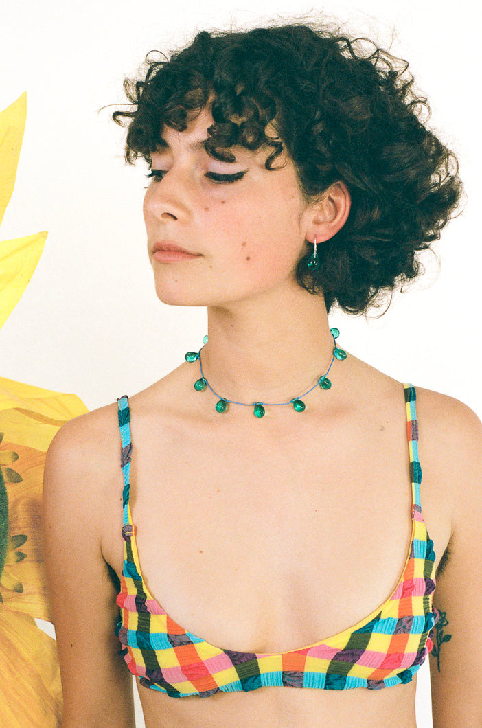 NOUÉ NECKLACE IN BLUE AND AQUA