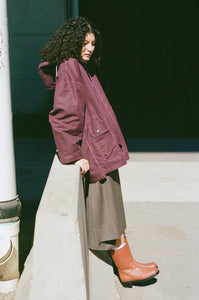 OUTDOOR HUNTING JACKET IN PURPLE