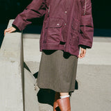 OUTDOOR HUNTING JACKET IN PURPLE