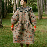 PAX PLEATED DRESS IN SANDY INGRID