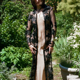 PETAL APPLIQUÉ BUTTON UP DRESS