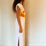 EURYDICE DRESS IN WHITE/SOLEIL