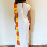 EURYDICE DRESS IN WHITE/SOLEIL