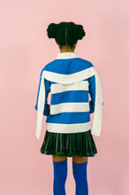 Load image into Gallery viewer, POLO STRIPE TOP IN BLUE AND WHITE