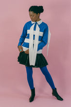 Load image into Gallery viewer, POLO STRIPE TOP IN BLUE AND WHITE