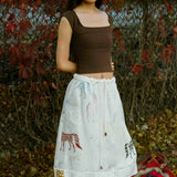 PONY DRAW STRING SKIRT