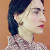 PUPA EARRINGS IN WHITE BRONZE