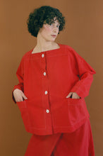 Load image into Gallery viewer, PRIMARY RED BOAT NECK SHIRT