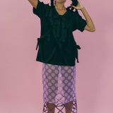 RIBBON TSHIRT IN BLACK