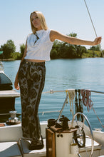 Load image into Gallery viewer, ROMI FRILLED TOP WITH EMBROIDERY IN OFF WHITE