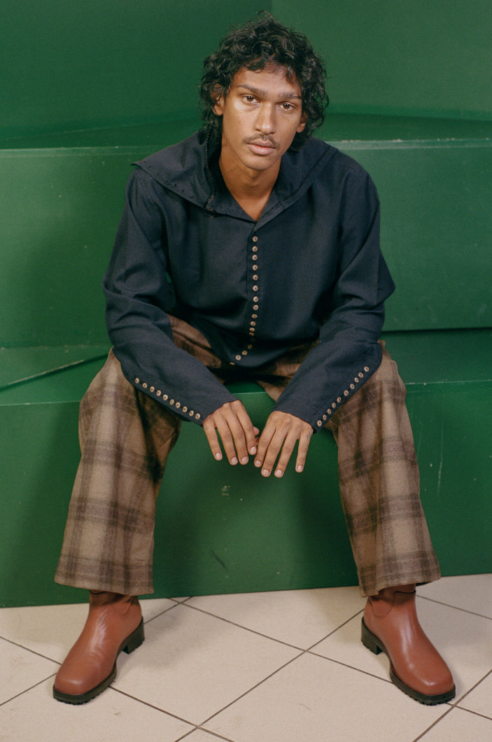SALIMA SHIRT IN NAVY