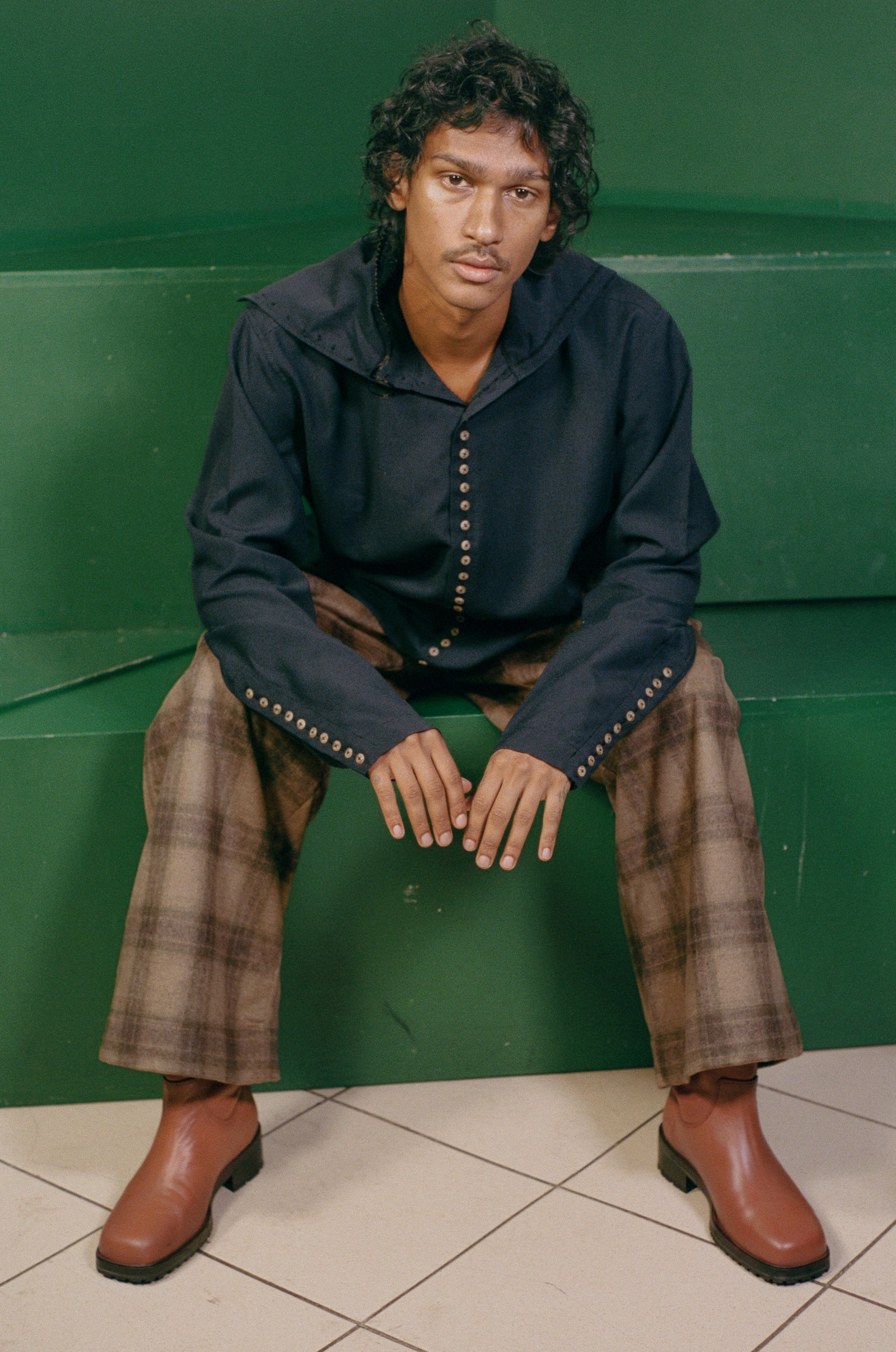 SALIMA SHIRT IN NAVY