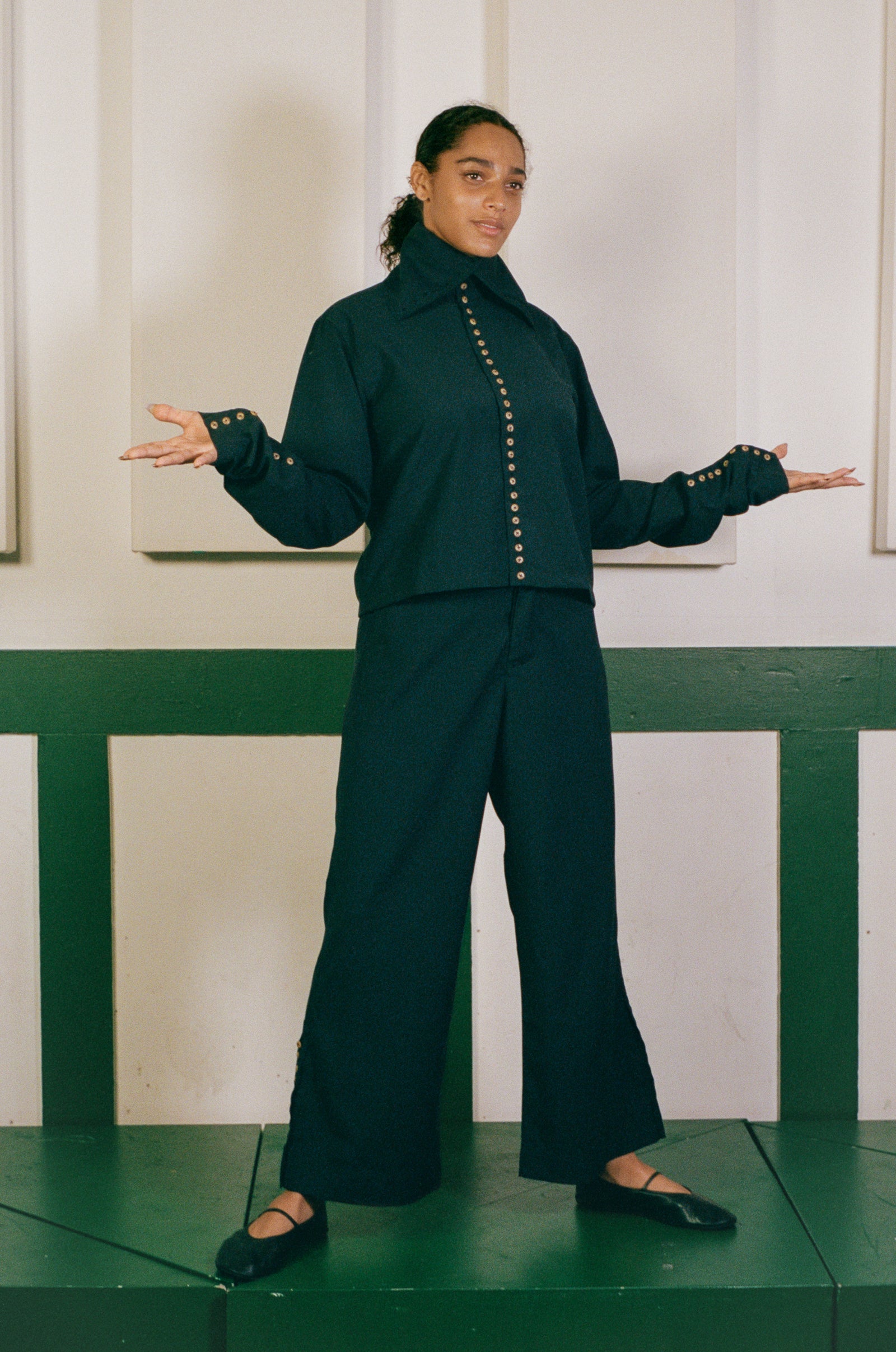 SALIMA TROUSERS IN NAVY