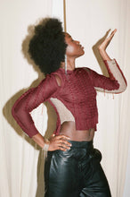 Load image into Gallery viewer, SEED BLOUSE IN HAND DYED BRICK RED