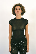 Load image into Gallery viewer, SHEER BABY TEE IN BLACK