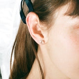 SWIRL STUDS IN GOLD OR SILVER