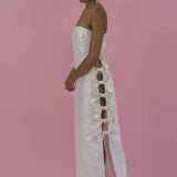 SOFIA DRESS IN OFF WHITE