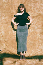 Load image into Gallery viewer, SOLA HAND KNIT MAXI SKIRT IN DARK GREY