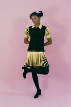 Load image into Gallery viewer, SOLEIL ROSINE DRESS IN BLACK AND YELLOW