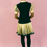 SOLEIL ROSINE DRESS IN BLACK AND YELLOW
