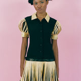 SOLEIL ROSINE DRESS IN BLACK AND YELLOW