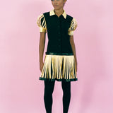 SOLEIL ROSINE DRESS IN BLACK AND YELLOW