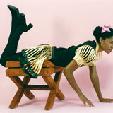 SOLEIL ROSINE DRESS IN BLACK AND YELLOW
