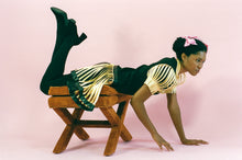 Load image into Gallery viewer, SOLEIL ROSINE DRESS IN BLACK AND YELLOW