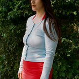 SOPHIE CARDIGAN IN LAGOON