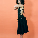 STARRY NIGHT LONG DRESS IN BLACK