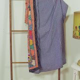 VINTAGE SUZANI - PEACH SILK AND CARNATION CLOUDS