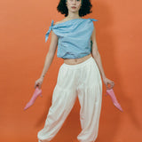 SWAN TOP IN GINGHAM PICNIC