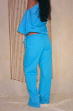 Load image into Gallery viewer, TIE PANTS IN TURQUOISE